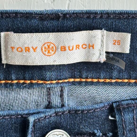 Tory Burch Skinny Jeans Dark Wash - Picture 11 of 11